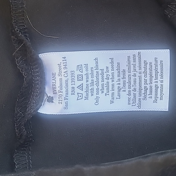 Everlane Pants Women's sz 2 Black The Side Zip Mid Rise Stretch Crop Pants - Picture 8 of 11